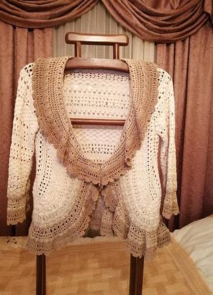 Ажурный кардиган marc spencer.