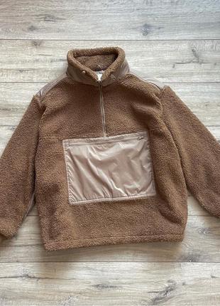 Анорак шерпа оверсайз h&m осіння весняна куртка