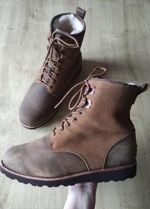 Крутые мужские ботинки на натуральной овчине ugg, оригинал, р.43