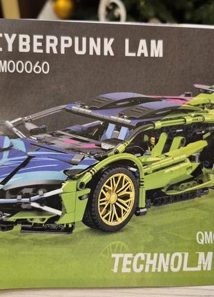Конструктор машинка технік lamborghini sian зелена fk937 ламборджині, 1280 деталей, technic