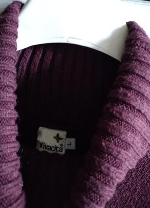 Объёмный зимний шерстяной свитер/свитшот оверсайз под горло с горловинойvivasita.8 фото