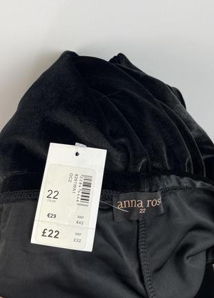 Трендові велюрові оксамитові штани великого розміру  / anna rose / uk 22 / eu 50-52 / 4xl-5xl / стан6 фото