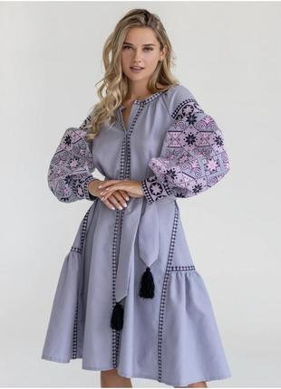 Сукня вишиванка на кнопках