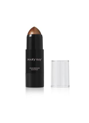 Новый mary kay (мери кей) двойной кремовый бронзер-стик контуринг (бронза и мерцание) 6 г