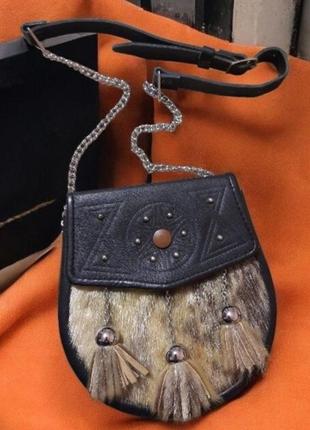 Шотландський спорран сумка з натурального хутра - вінтажний аксесуар