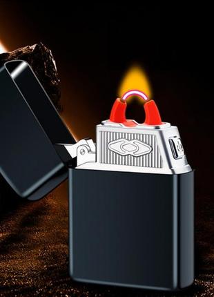 Запальничка дугова usb у подарунковій упаковці lb-766. колір; чорний.