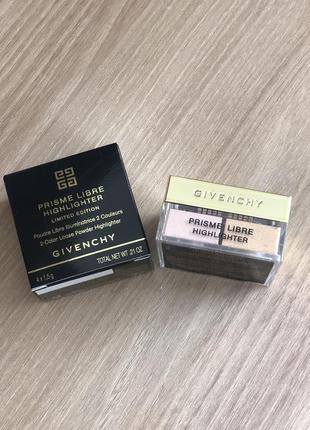 Givenchy prisme libre highlighter holiday edition - двухцветный рассыпчатый пудровый хайлайтер