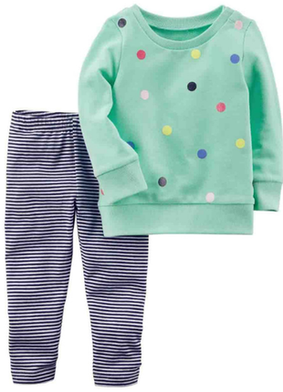 Carters комплект костюм двойка туника и лосины картерс леггинсы реглан