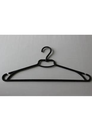 Пластмасові плічка з поперечиною й обертовим гачком 42 см із переробленого пластику (чорний колір)