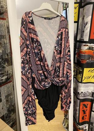 Красивый сексуальный боди женский батал, xxl, boohoo