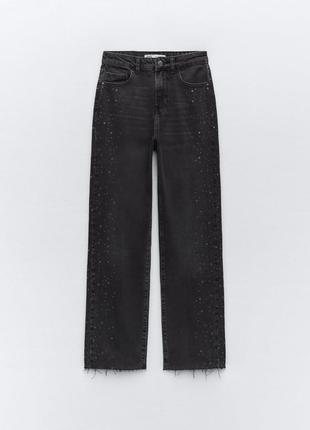 Прямые джинсы zara straight ankle length