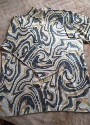 Женский свитер, люрекс, размер 56 (xxxxl)