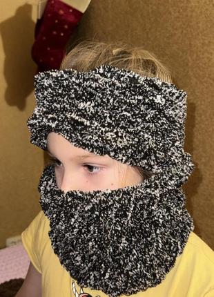 Повʼязка  вʼязана  на голову та хомут