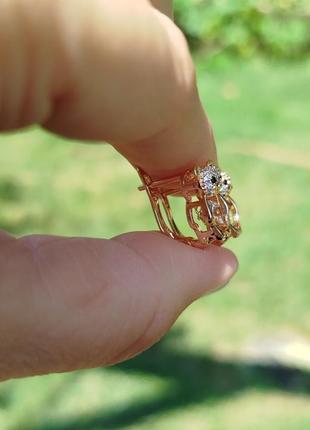 Детские серьги мишки из медзолота xuping