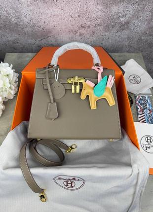 Преміум сумка hermes kelly 25 натуральна шкіра