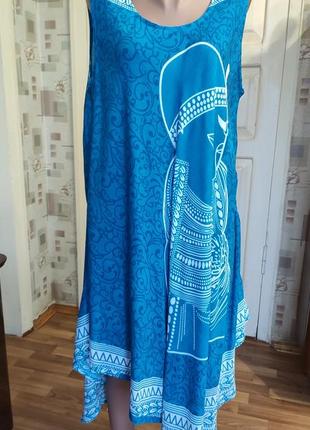 Лёгкое платье туника сарафан оверсайз