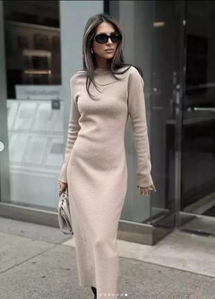 Сукня букле із вовни zara