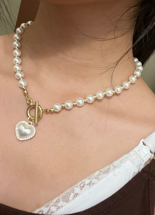 Серёжки и бусы из жемчуга набор очень красивые под вечернее платье