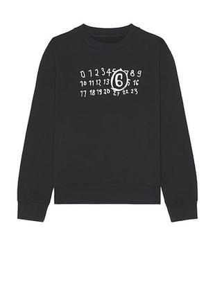 Бавовняна кофта mm6 maison margiela
чоловіча колір чорний з принтом