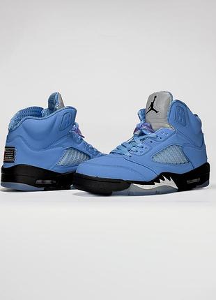 Блакитні кросівки зимові nike💣 3