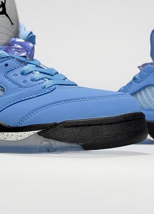 Блакитні кросівки зимові nike💣 5