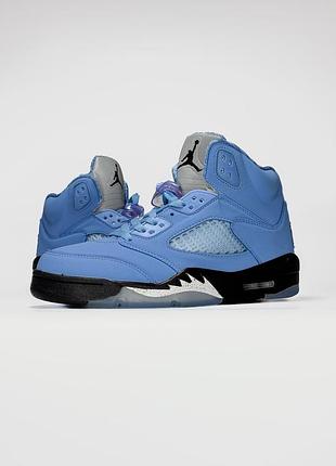 Блакитні кросівки зимові nike💣 8