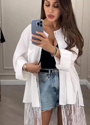 Сорочка 
тканина: катон +мереживо