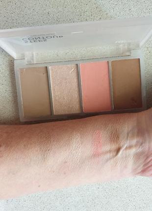 Ln pro 4 steps contour (тестер) палетка для контуринга