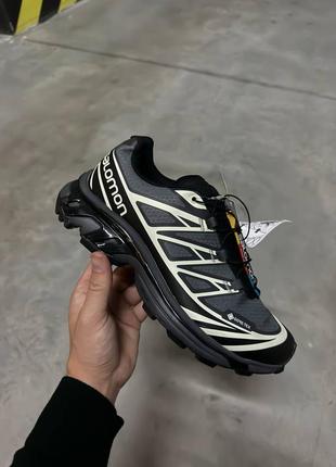 🩰женские кроссовки salomon xt-6593x black/осень,весная,зима, лито/текстиль, замша,кожа/младежные, Спортивные, утепленные/