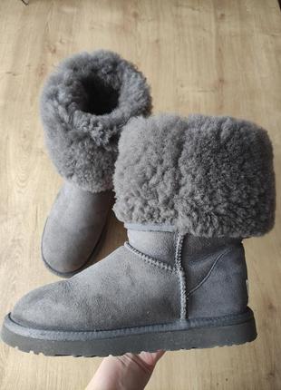 Фирменные женские  высокие сапоги снегоходы ugg, оригинал, р.38