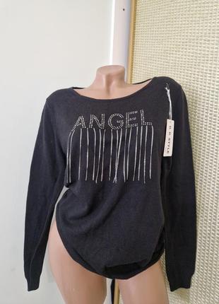 Кофта чорна із стразами