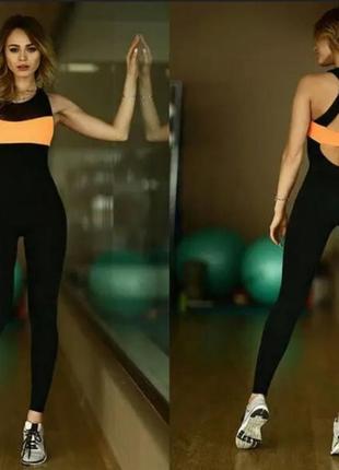 Спортивний комбінезон для фітнесу йоги фітнес костюм лосини комбез