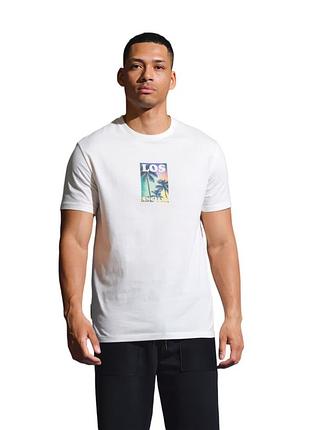 Чоловіча футболка "la" біла. розмір 42