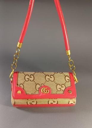 Жіноча сумка-aphidia gg supreme monogram horsebit 1955 міні крос-боді клатч — найкращий подарунок gucci 6