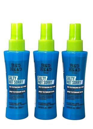 ‼️спрей текстуруючий сольовий для волосся tigi bed head salty not sorry‼️