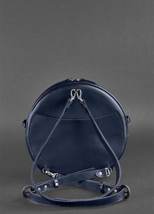Кругла сумка-рюкзак maxi темно-синій5 фото