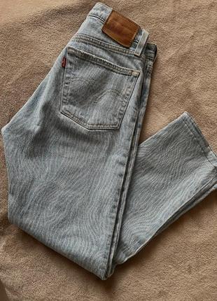 Джинсы levi's 501 голубые прямые