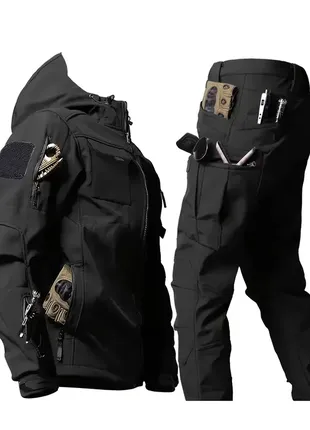 Тактичний костюм softshell м на флісовій підкладці (водонепроникний, вітронепродувний)