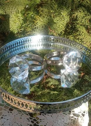 Кольца для салфеток хрустальные в новом состояние