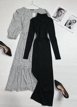 Тепла, якісна сукня міді в рубчик