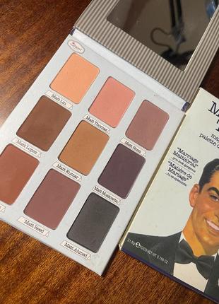 Палетка теней the balm матовая