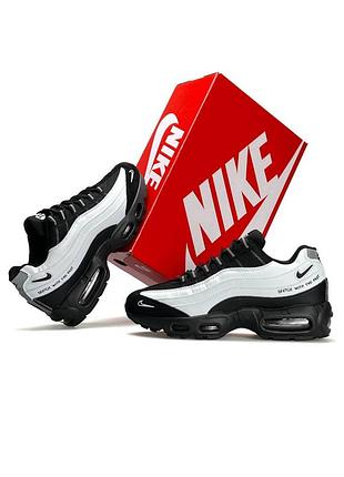 Мужские кроссовки iron nike air max 95 black white