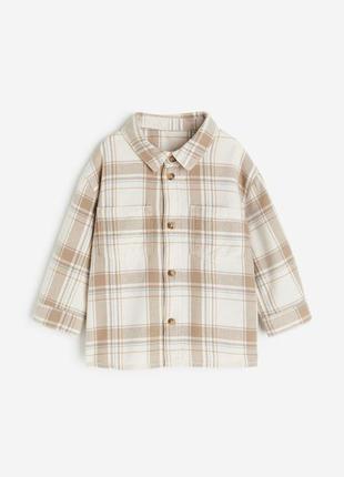Фланелева сорочка h&m 2-3 р