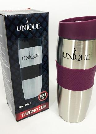 Термокухоль unique un-1072 0.38 л, термокухоль для хлопчика, термокухоль для школярів. колір: фіолетовий