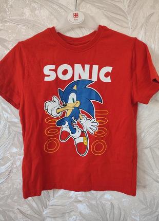Футболка соник, sonic 4-5лет, primark
