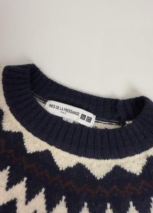 Теплый шерстяной свитер uniqlo япония3 фото