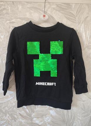 Свитшот, свитер 5 лет, next minecraft, майнкрафт