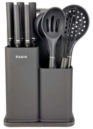 Набор силиконовых кухонных вещей magio mg-1097i набор ножей лопаток 12 предметов