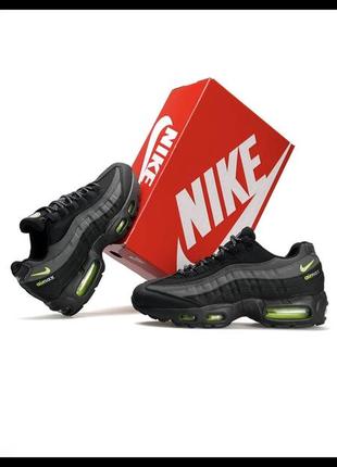 Чоловічі кросівки nike air max 95 black grey green