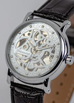 Годинник чоловічий механічний skeleton forsining silver crystal auto
автопідзавод